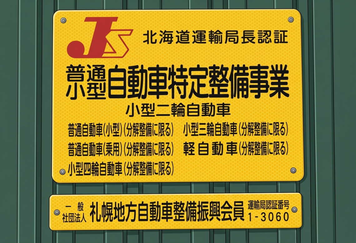 国の許可を受けた整備工場を完備